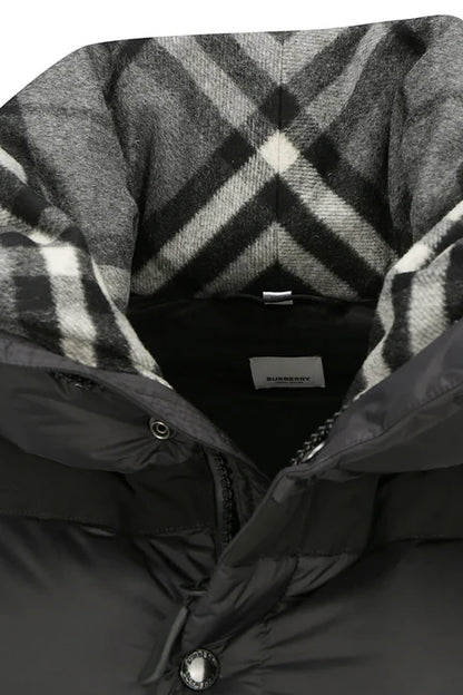 Chaqueta acolchada desmontable a cuadros