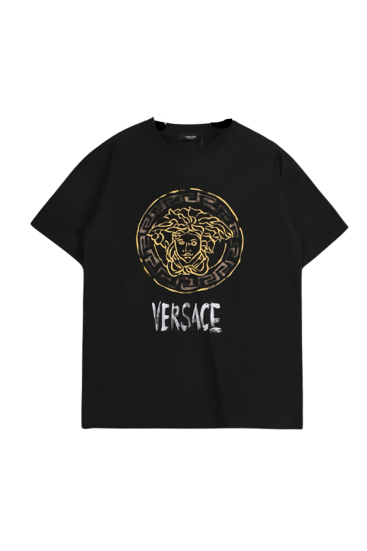 Camiseta con estampado metálico